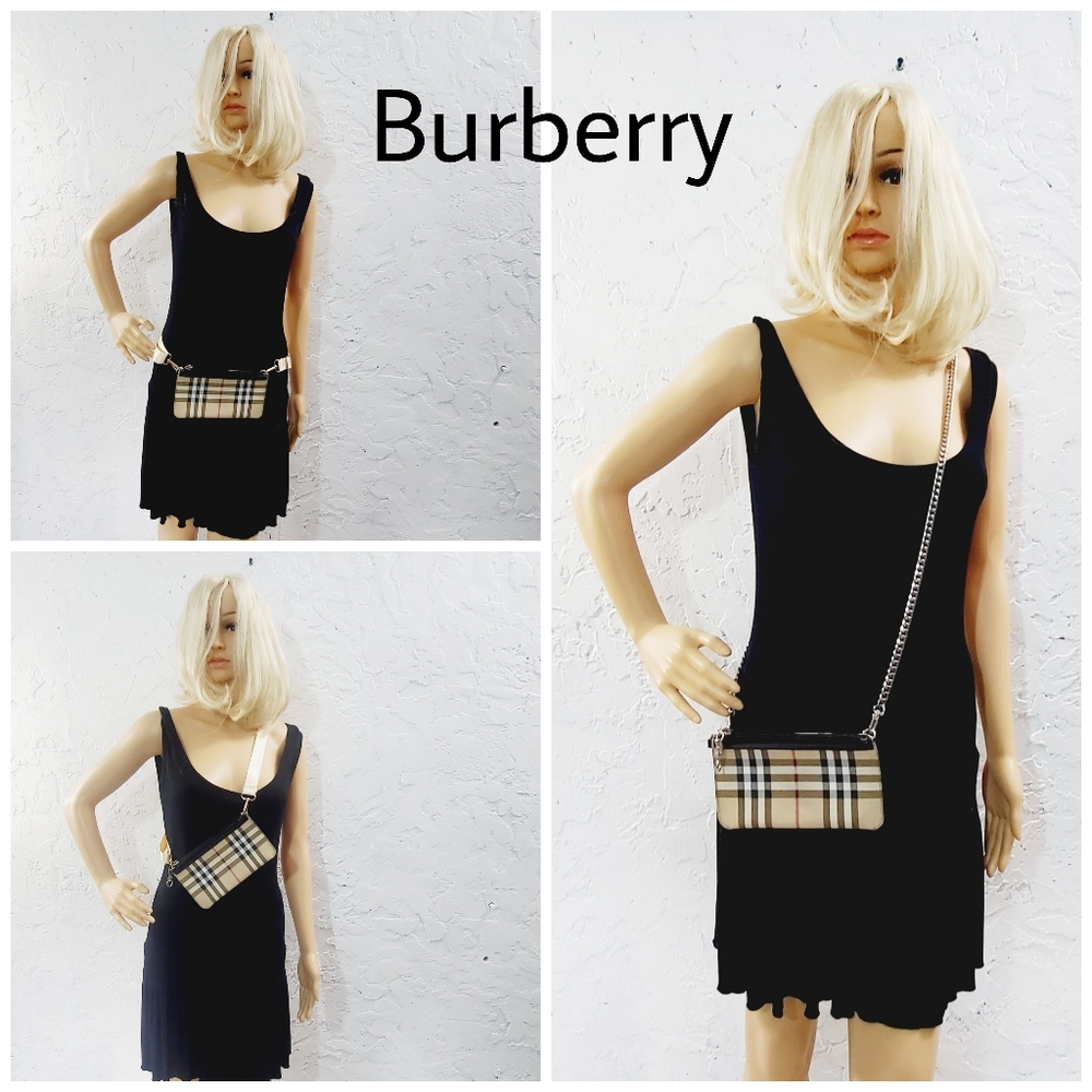 BURBERRY Authentic classic check nova pouch